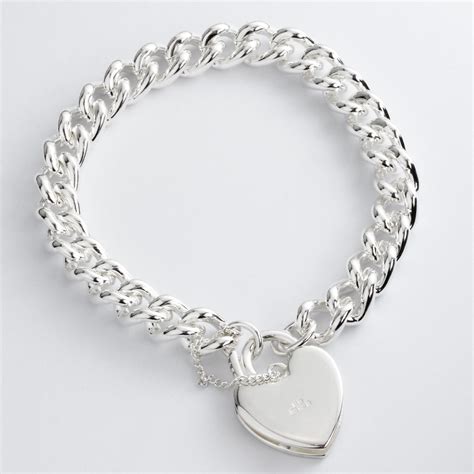 padlock charm bracelet